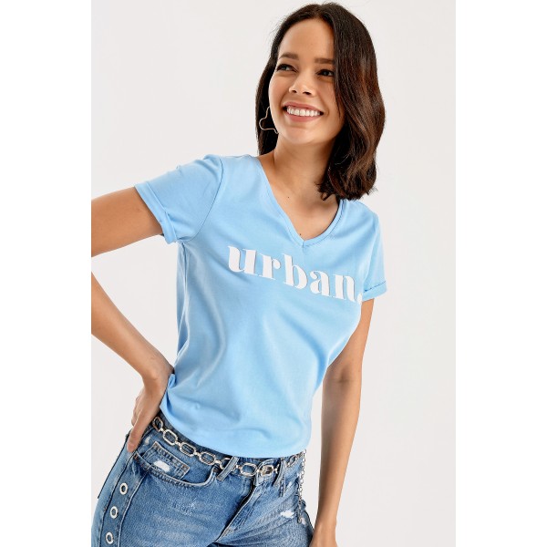 YAZI BASKILI TSHİRT