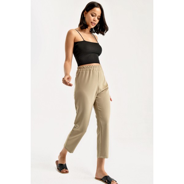 BELİ LASTİKLİ PANTOLON