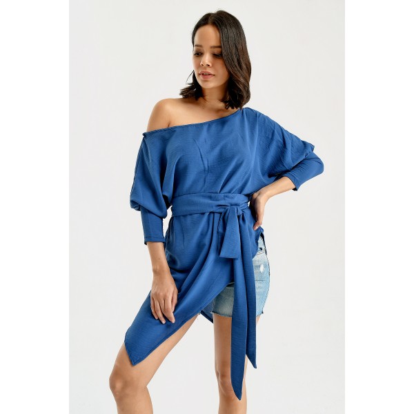 BAĞLAMALI ASİMETRİK KESİM TUNİK