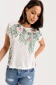 TROPİK DESENLİ BLUZ