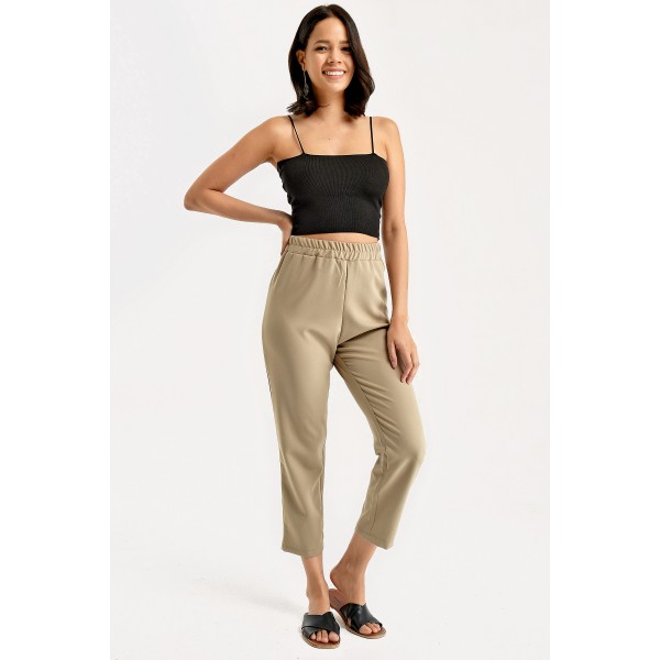 BELİ LASTİKLİ PANTOLON