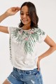 TROPİK DESENLİ BLUZ